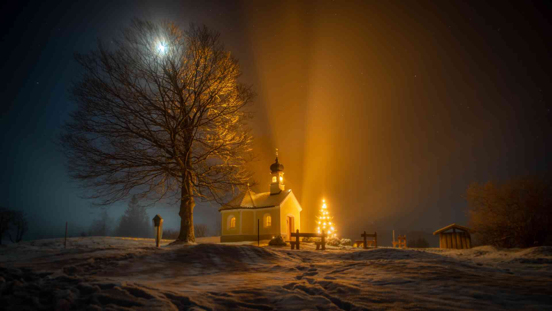 Die Kapelle Maria Rast in Krün.