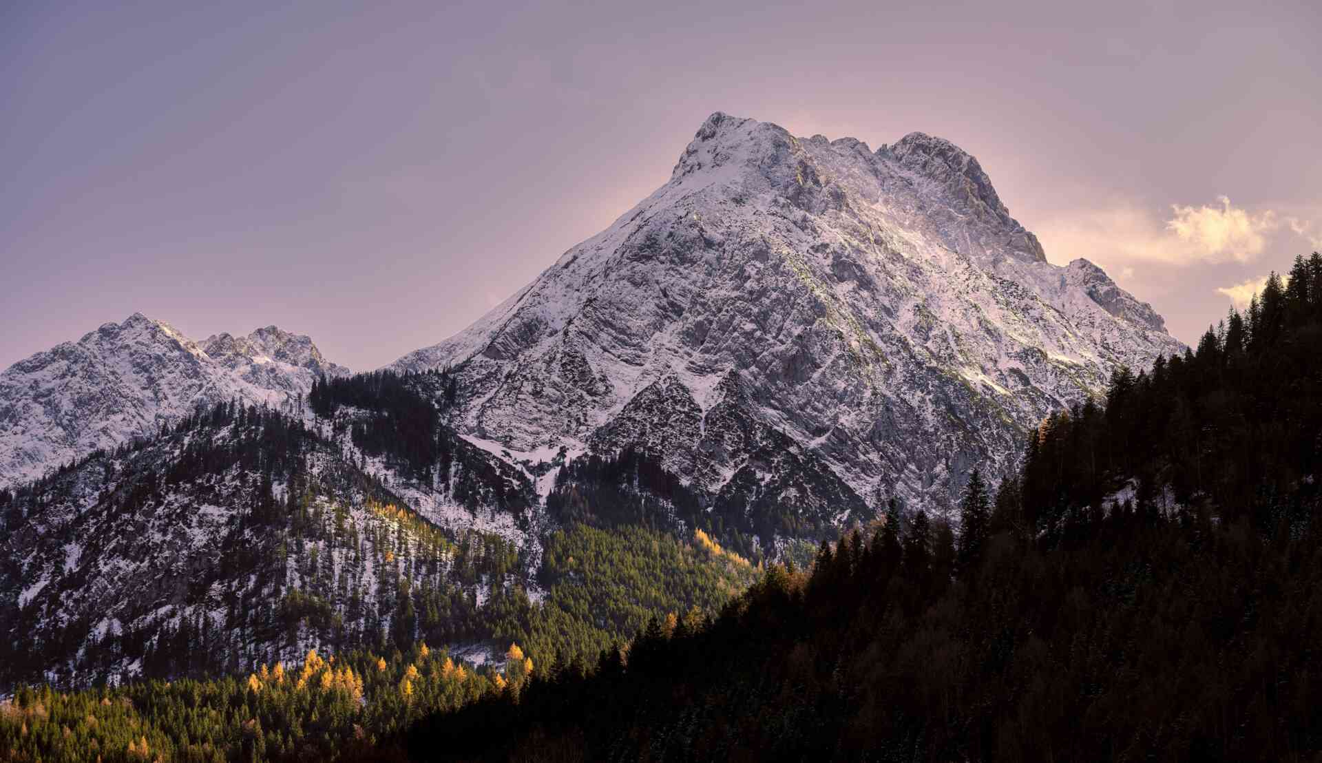 Das Wetterstein im Winter.